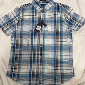 Ben Sherman Multicolor Plaid Button Down Shirt Youth Size M